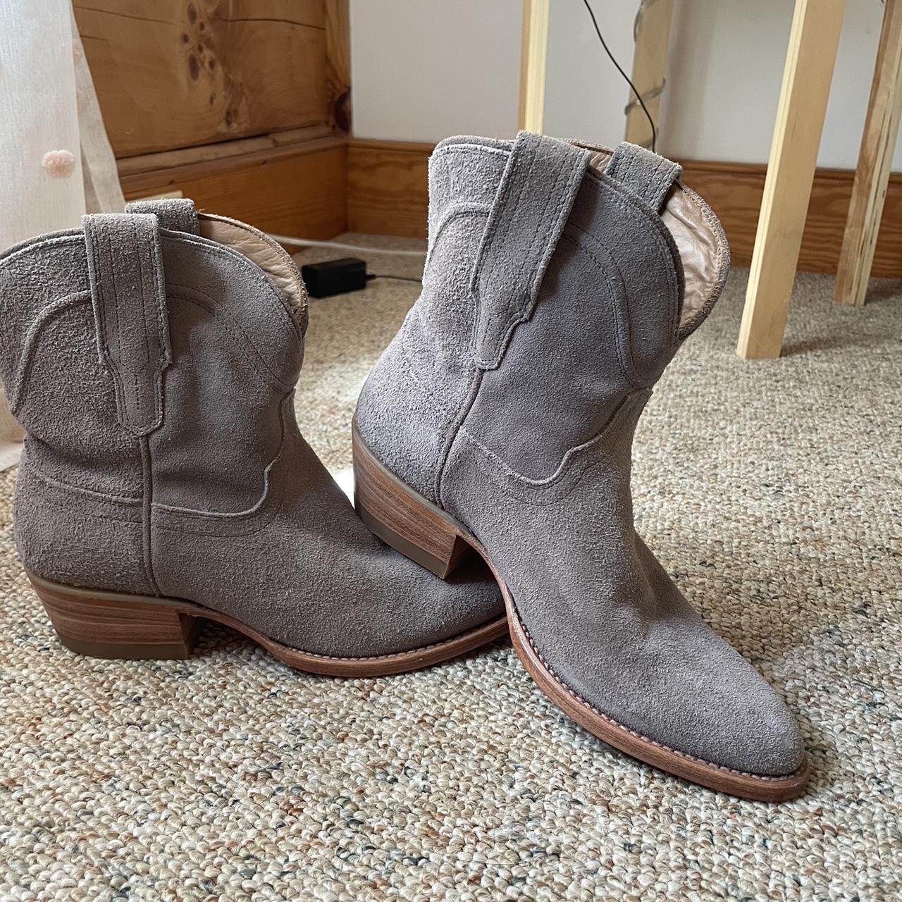 Like NEW Tecovas Suede Booties #cowgirlboots... - Depop