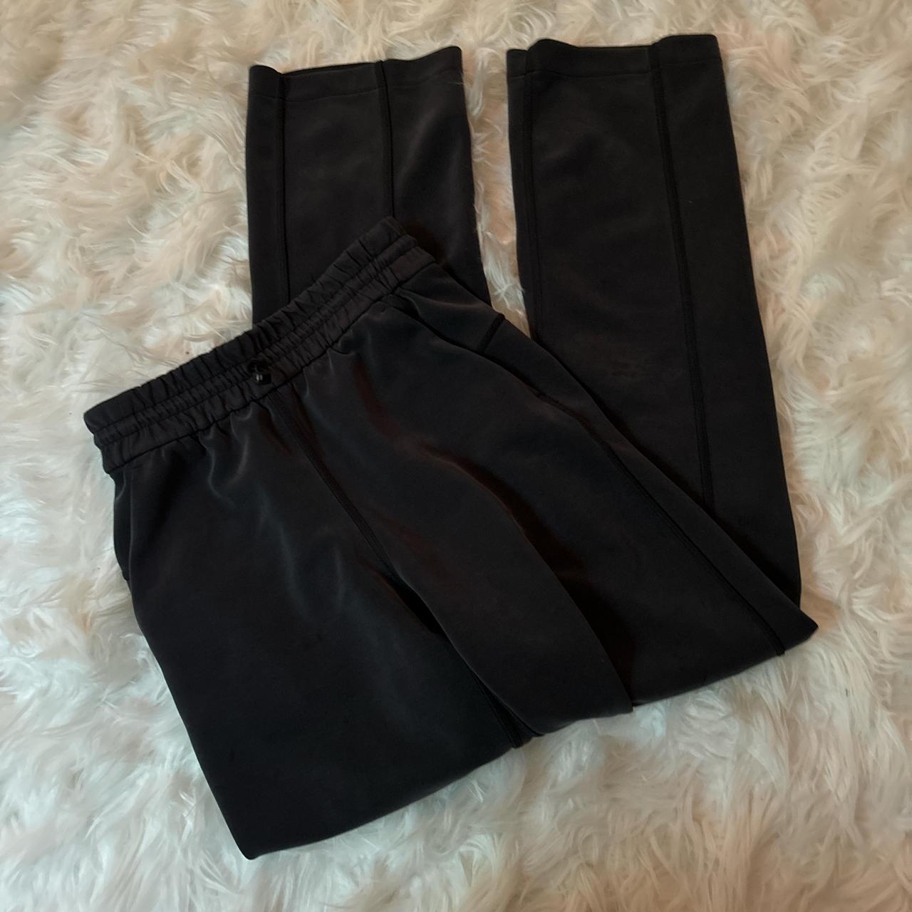 #lululemon softstreme dark grey size 0 high rise pants - Depop