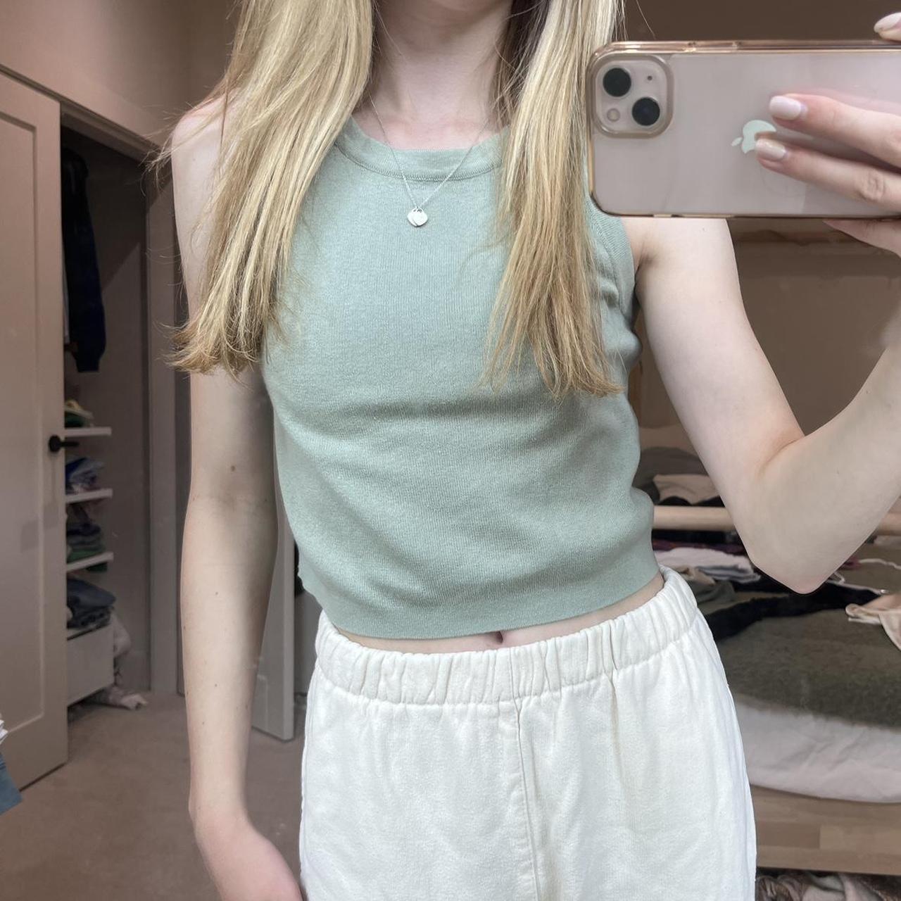 brandy green top no longer sold really soft... Depop