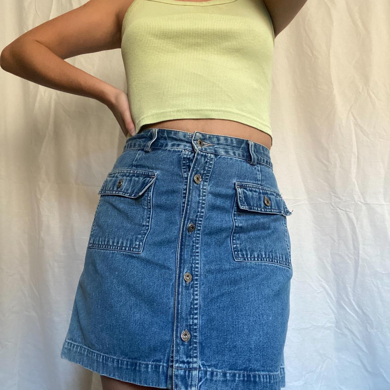 DENIM MINI SKIRT I Love This Skirt Its Stunning Depop