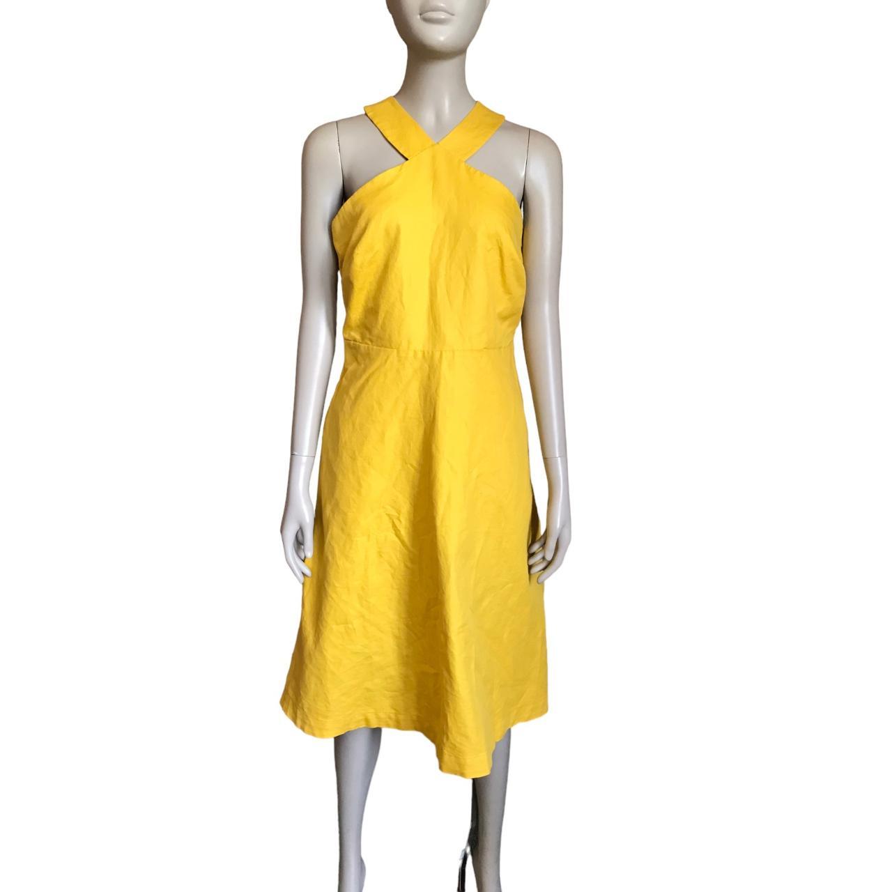 Ann taylor yellow on sale dress