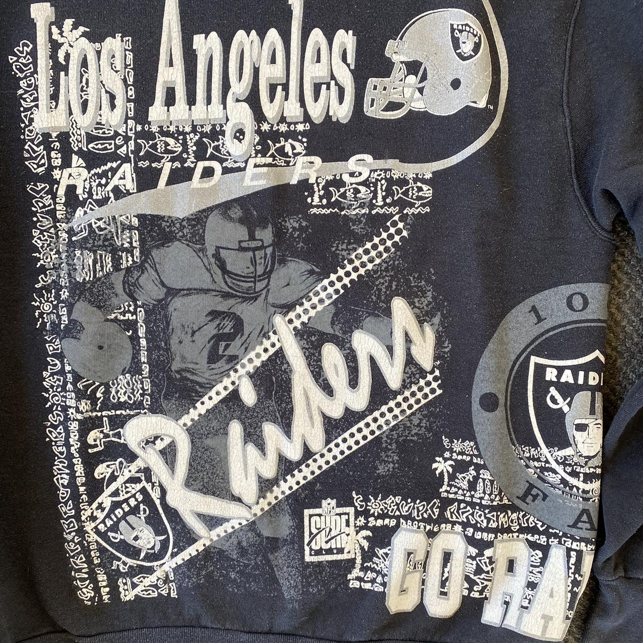 Vintage Nutmeg 90s Los Angeles Raiders T Shirt Large L - USA Made - NFL -  Rare