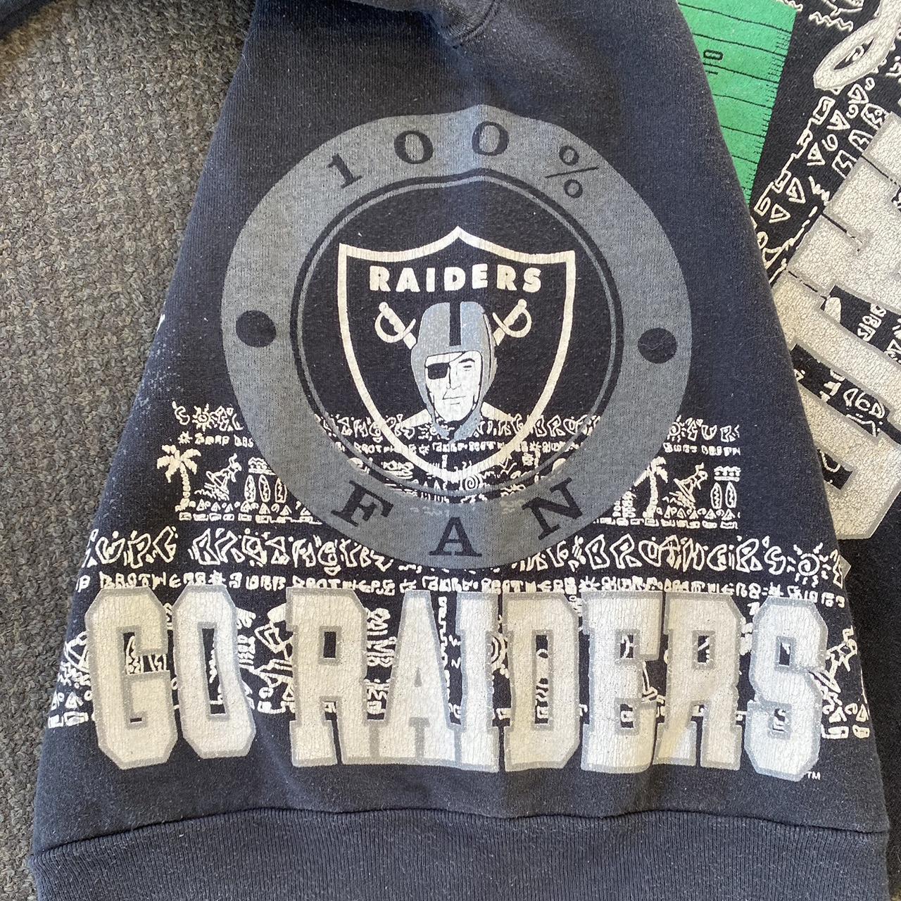 Vintage Los Angeles Raiders Tee 1990 AFC champs - Depop