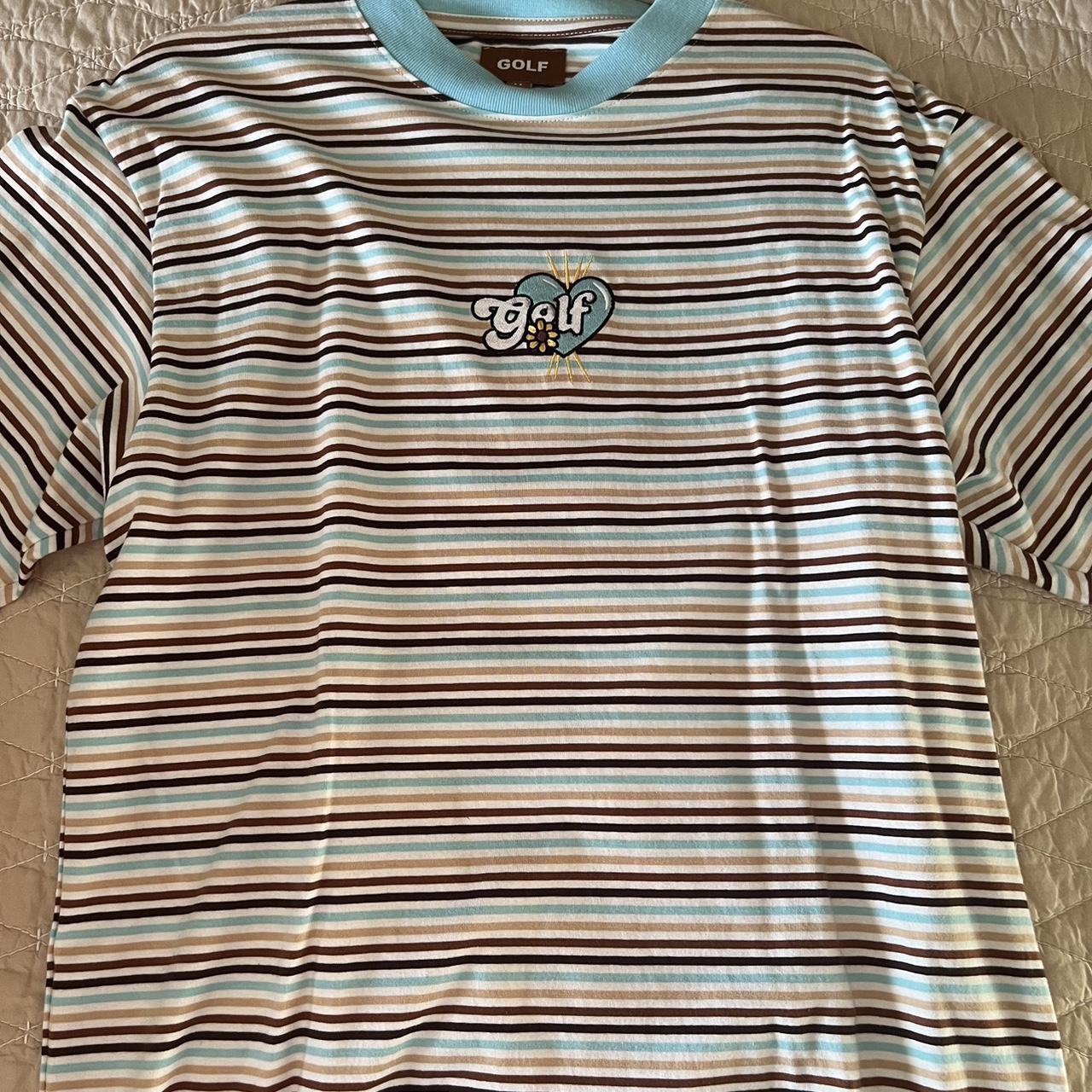 Tyler The Creator GOLF brand striped t shirt Size: | Depop