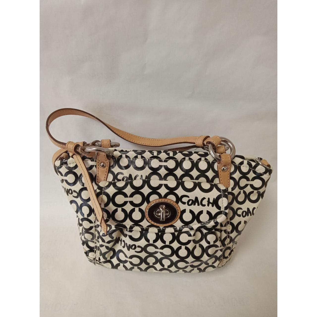 Coach logoed coated canvas bag. 7 inch long 3 inches - Depop