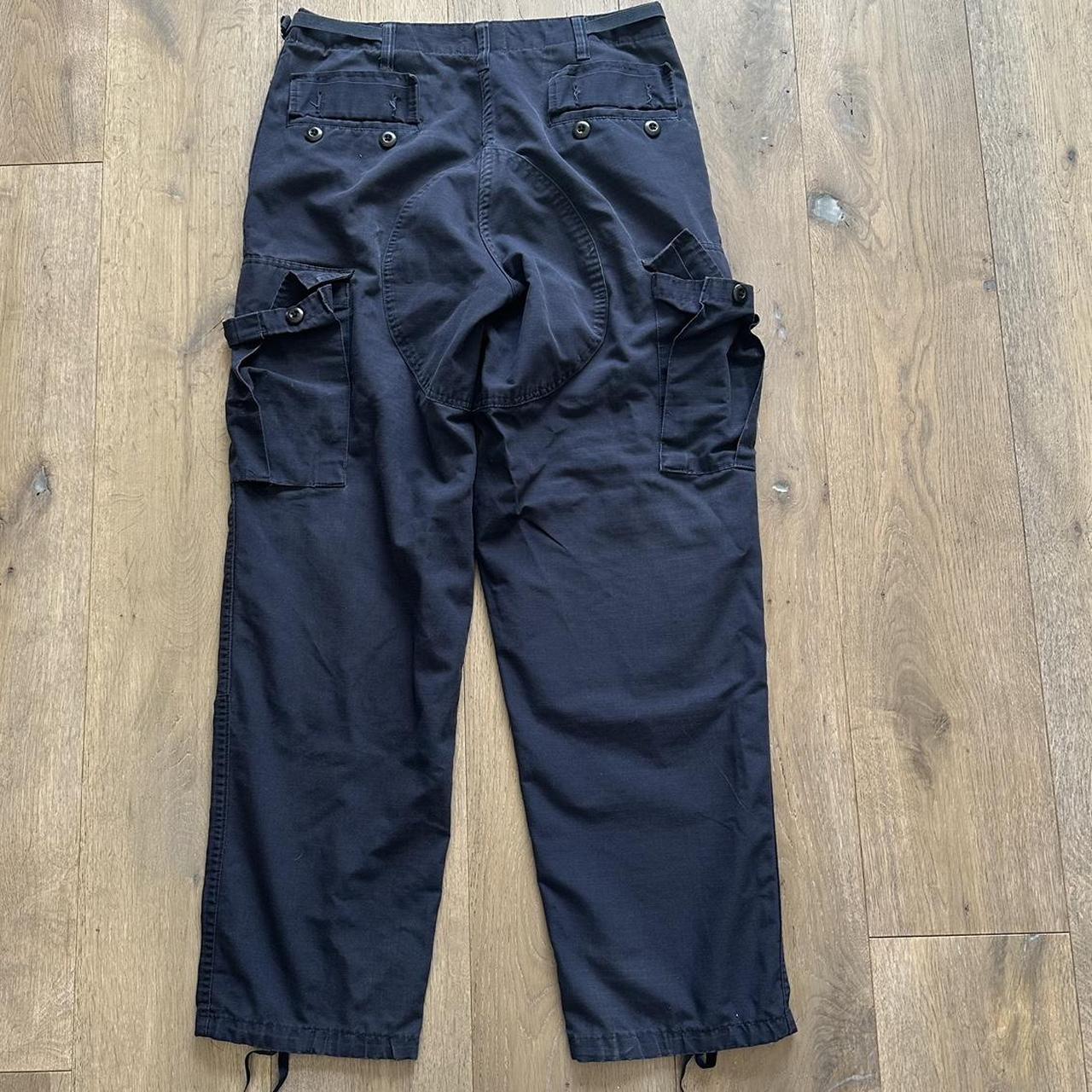 baggy y2k grunge skate cargo pants size... - Depop