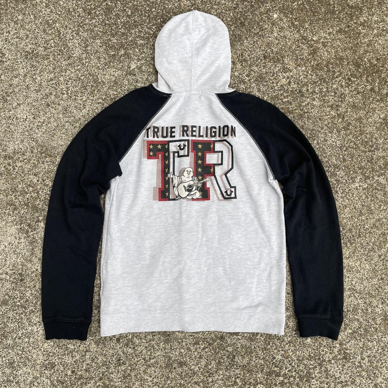 VINTAGE Y2K TRUE RELIGION HOODIE SIZE LARGE... Depop