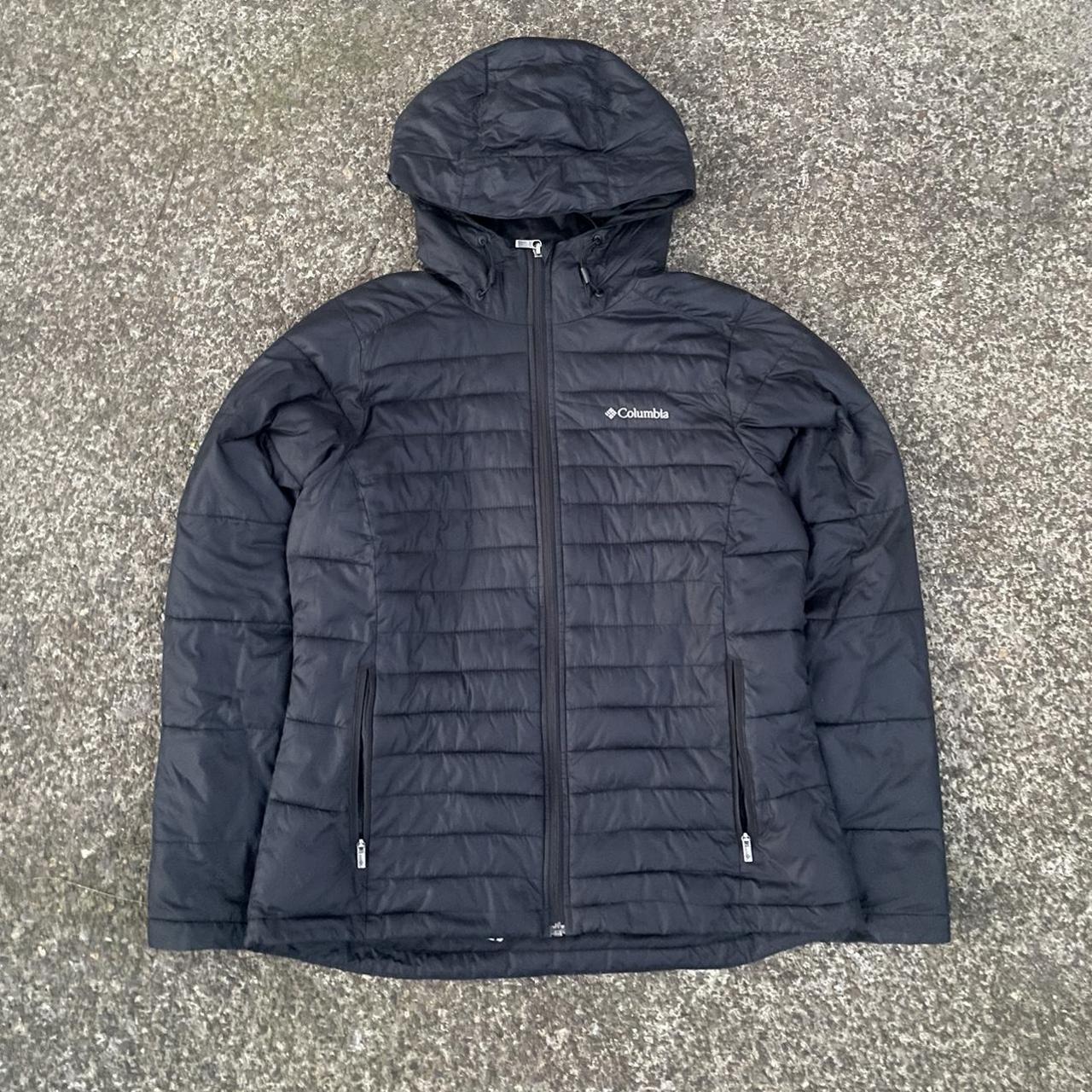 BLACK COLUMBIA PUFFER JACKET SIZE MEDIUM GREAT... - Depop