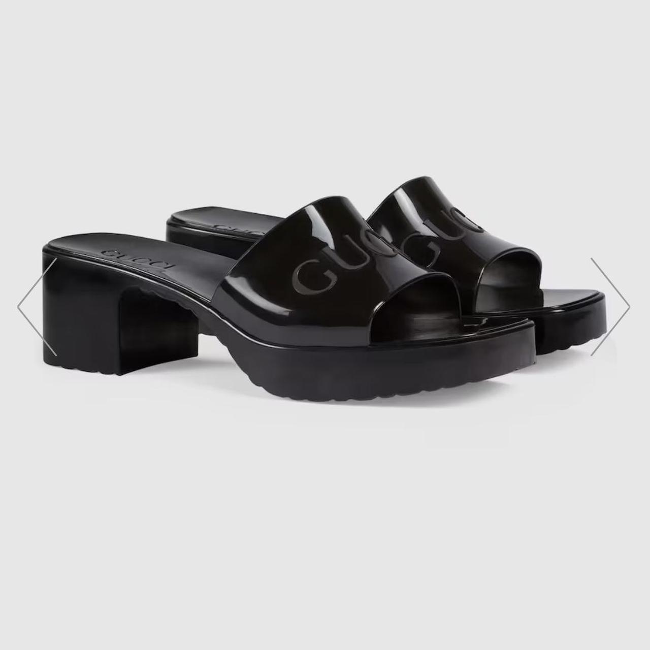 Gucci jelly Sandals Black Retails for 630 AUD Size... Depop