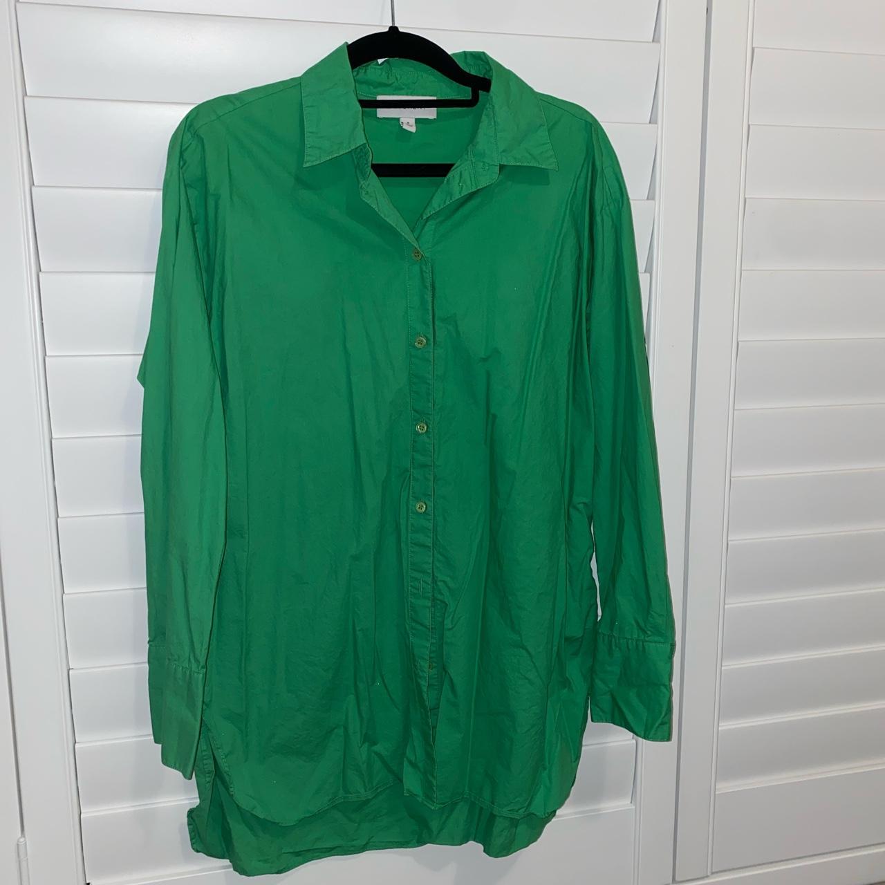 #witchery shirt 100% cotton Size 8 Oversized style - Depop