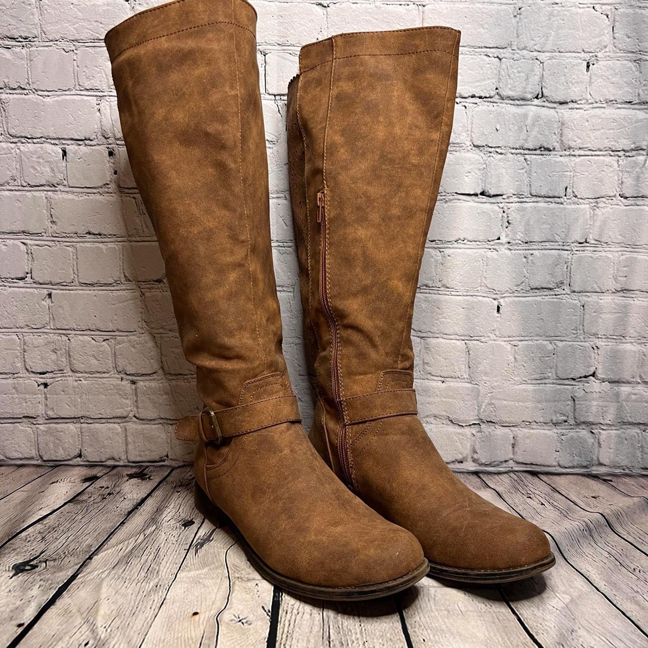 JustFab Women's Brown Boots | Depop