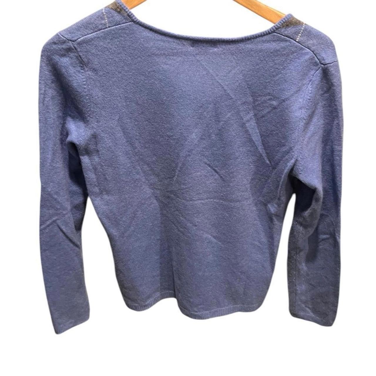 Apt. 9 Women's Sweater - Multi - M – Apt. 9 argyl… - image 2