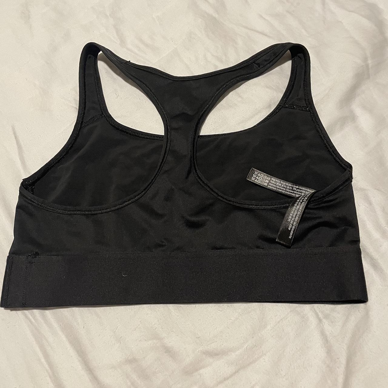 Victoria's Secret Black Sports Bra Racer back style - Depop