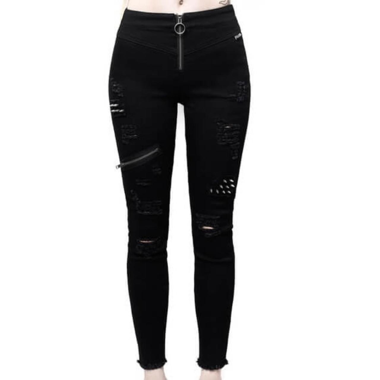 Killstar Women's Black Jeans | Depop