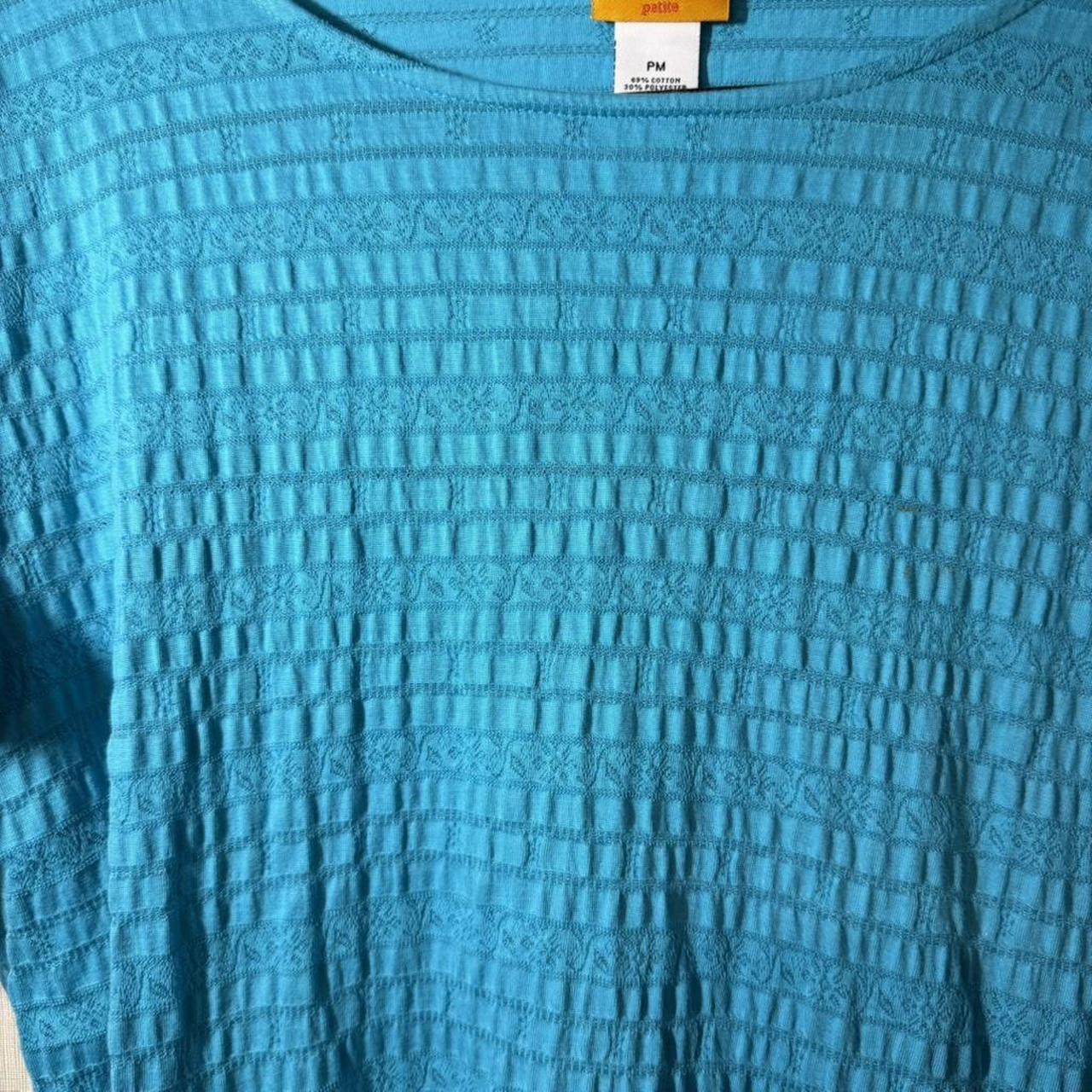 Ruby Rd. Women's Blouse - Blue - M – Turquoise Ru… - image 6