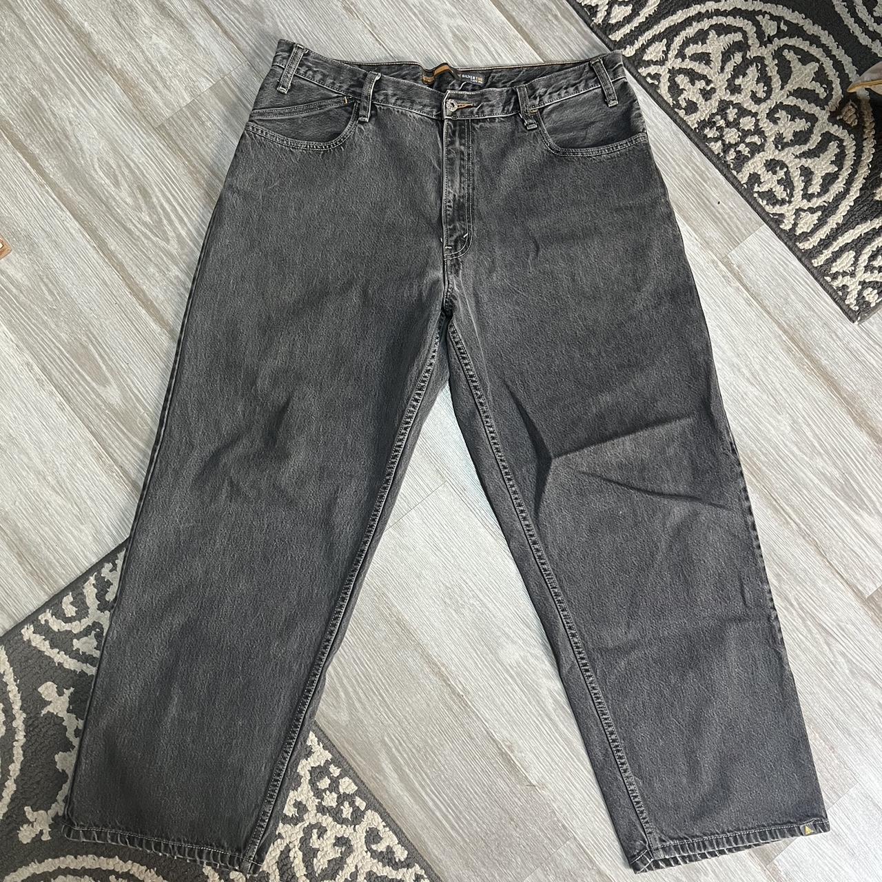 VINTAGE LEVIS JEANS Grey Levi’s Silver Tab... - Depop