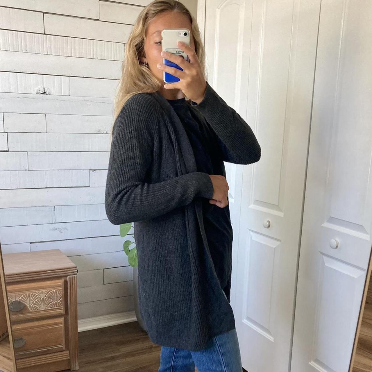 Loft grey outlet cardigan