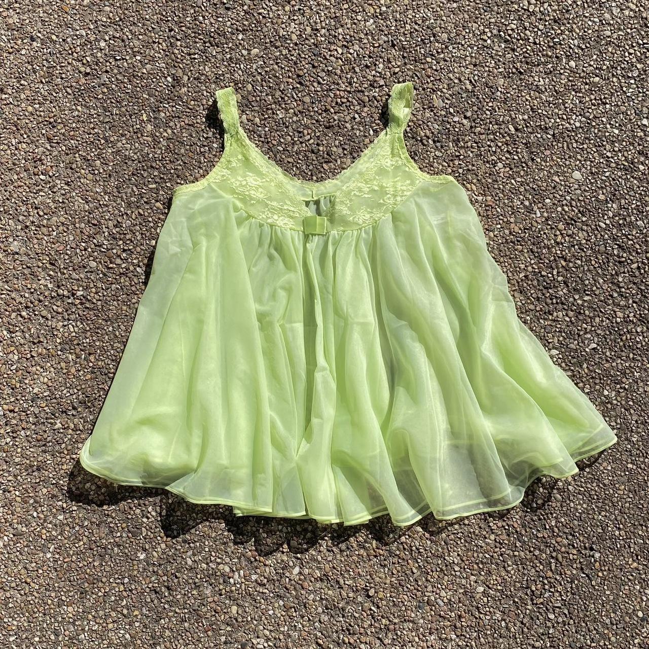 American Vintage Women's Green Dress | Depop