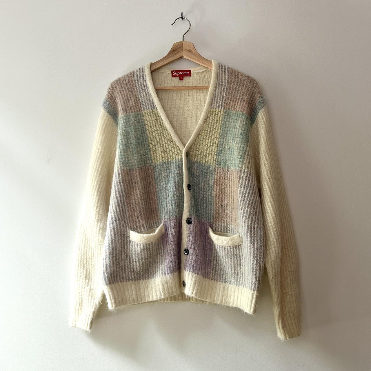 supreme mohair cardigan - barely worn, selling bc it...