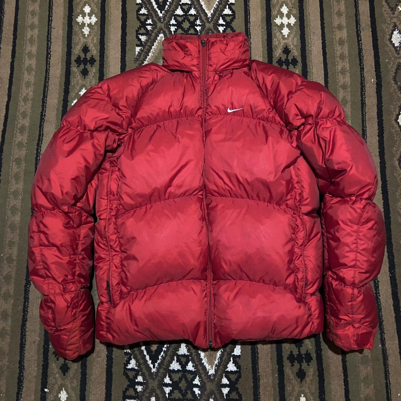 Vintage 00s Nike goose down red puffer jacket, Very...