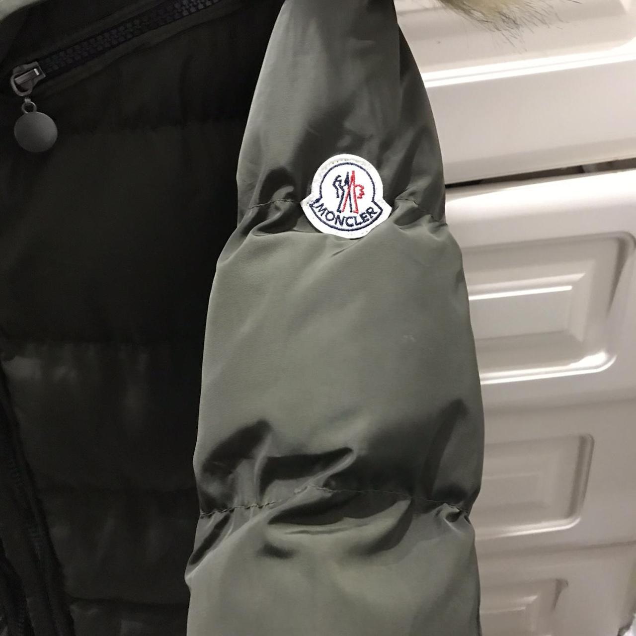 Dark green moncler jacket size medium Worn a few... Depop