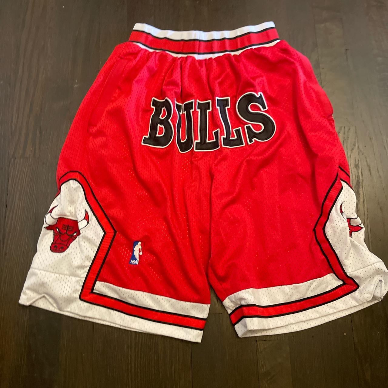 Vintage Chicago Bulls Shorts, worn twice - Depop