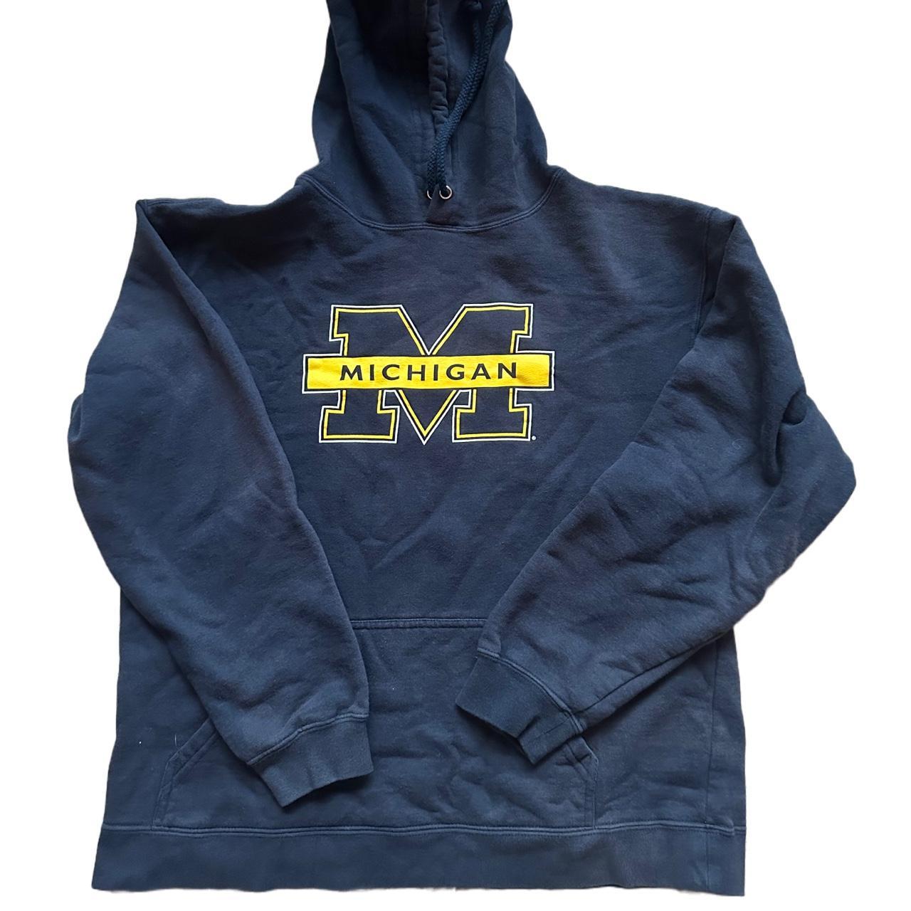 Block M/Banner Michigan hoodie Size: L, but seems... - Depop