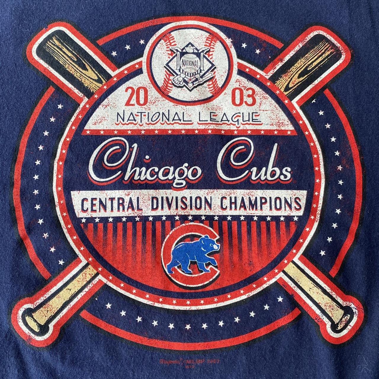 Men's 2003 Fruit of the Loom XL Chicago Cubs Central Division