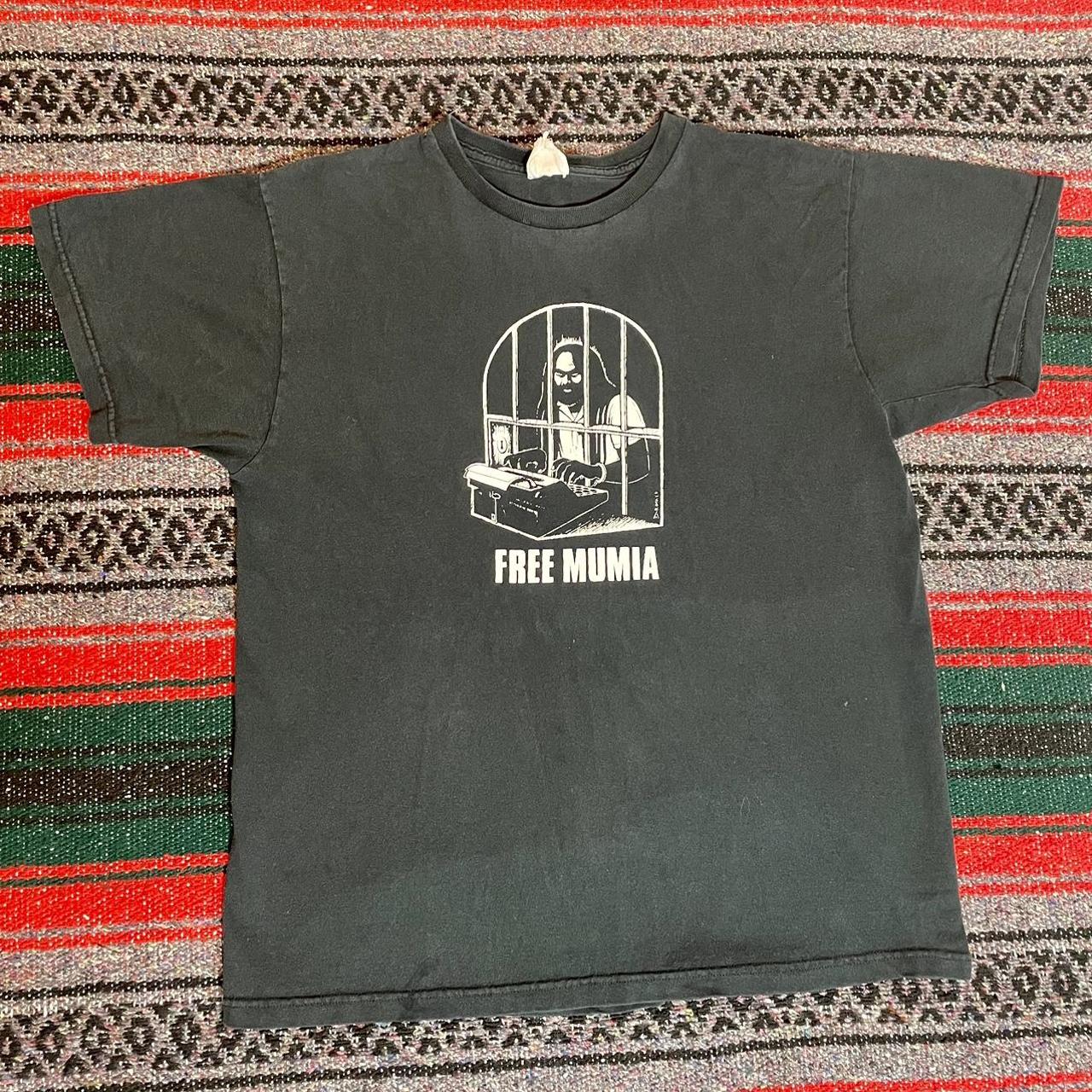 Rage against the machine free mumia concert t shirt... - Depop