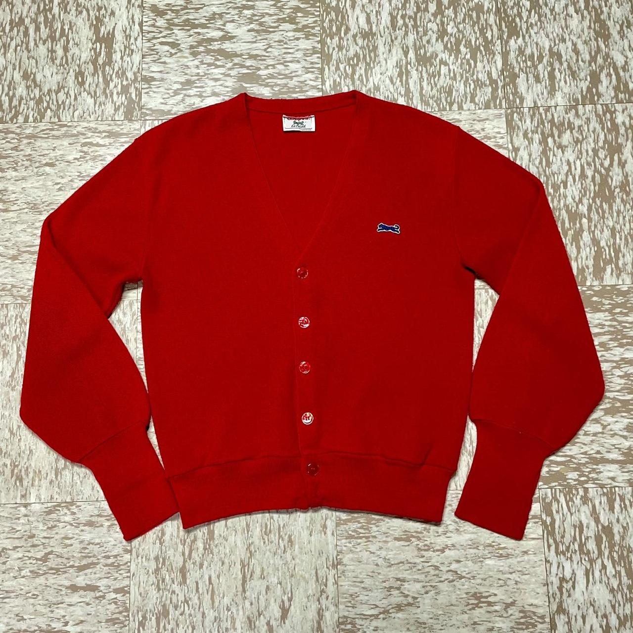 Vintage 70s 80s campus cardigan made in USA Size xl... - Depop