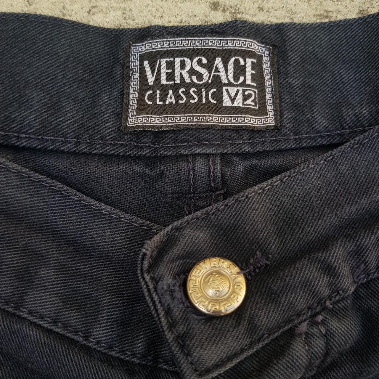 Versace Men's Navy Trousers | Depop