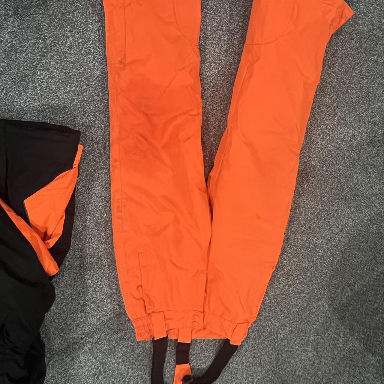 Mountain Warehouse Black and Orange Jacket Depop