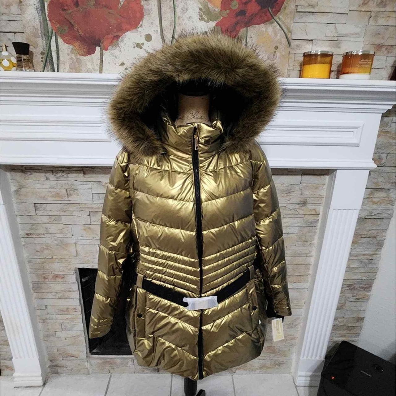 Michael kors coats womens shop gold