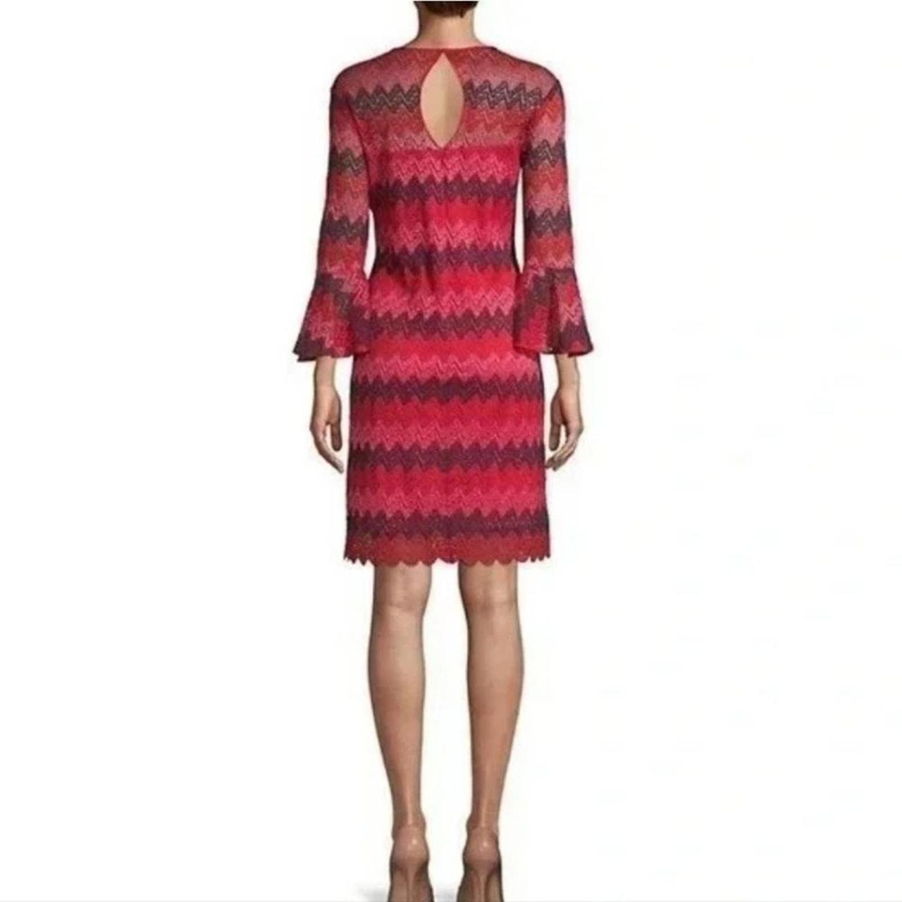 Trina Turk Jacquard Chevron Lace deals Bell Sleeve Dress Size 4 New!!!