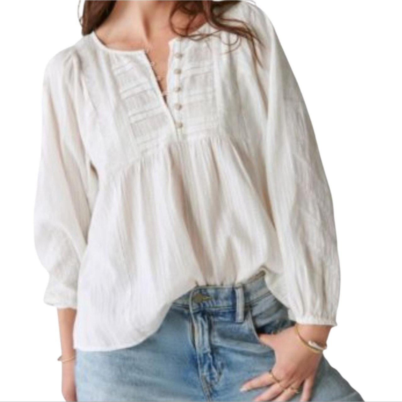 Source Unknown Women's Blouse - White/Cream - XXL… - image 1