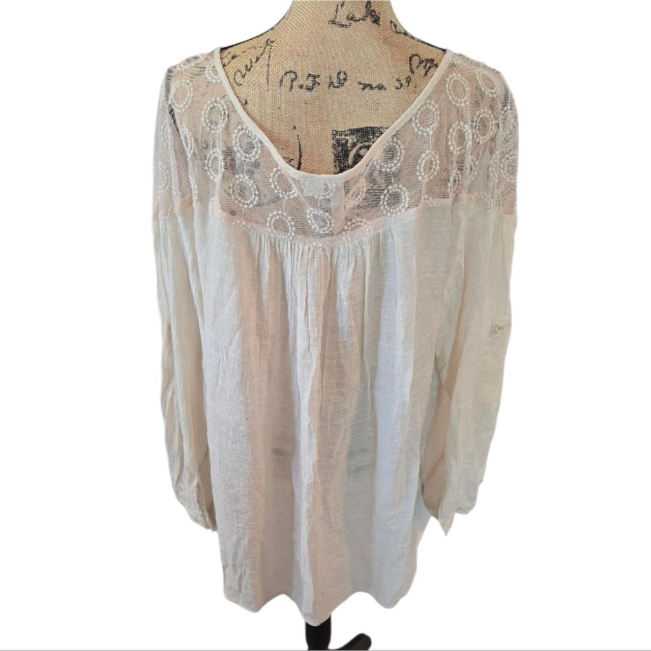 Source Unknown Women's Blouse - White/Cream - XXL… - image 3