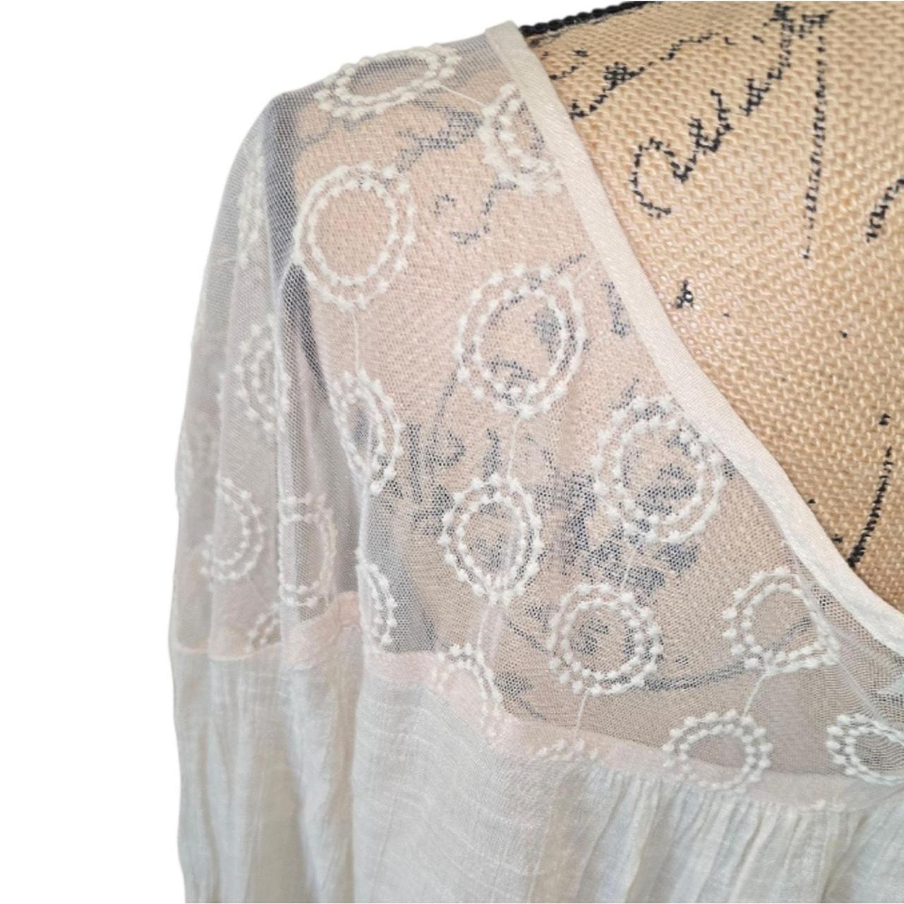 Source Unknown Women's Blouse - White/Cream - XXL… - image 5