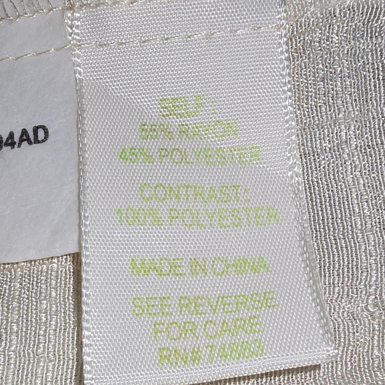 Source Unknown Women's Blouse - White/Cream - XXL… - image 7