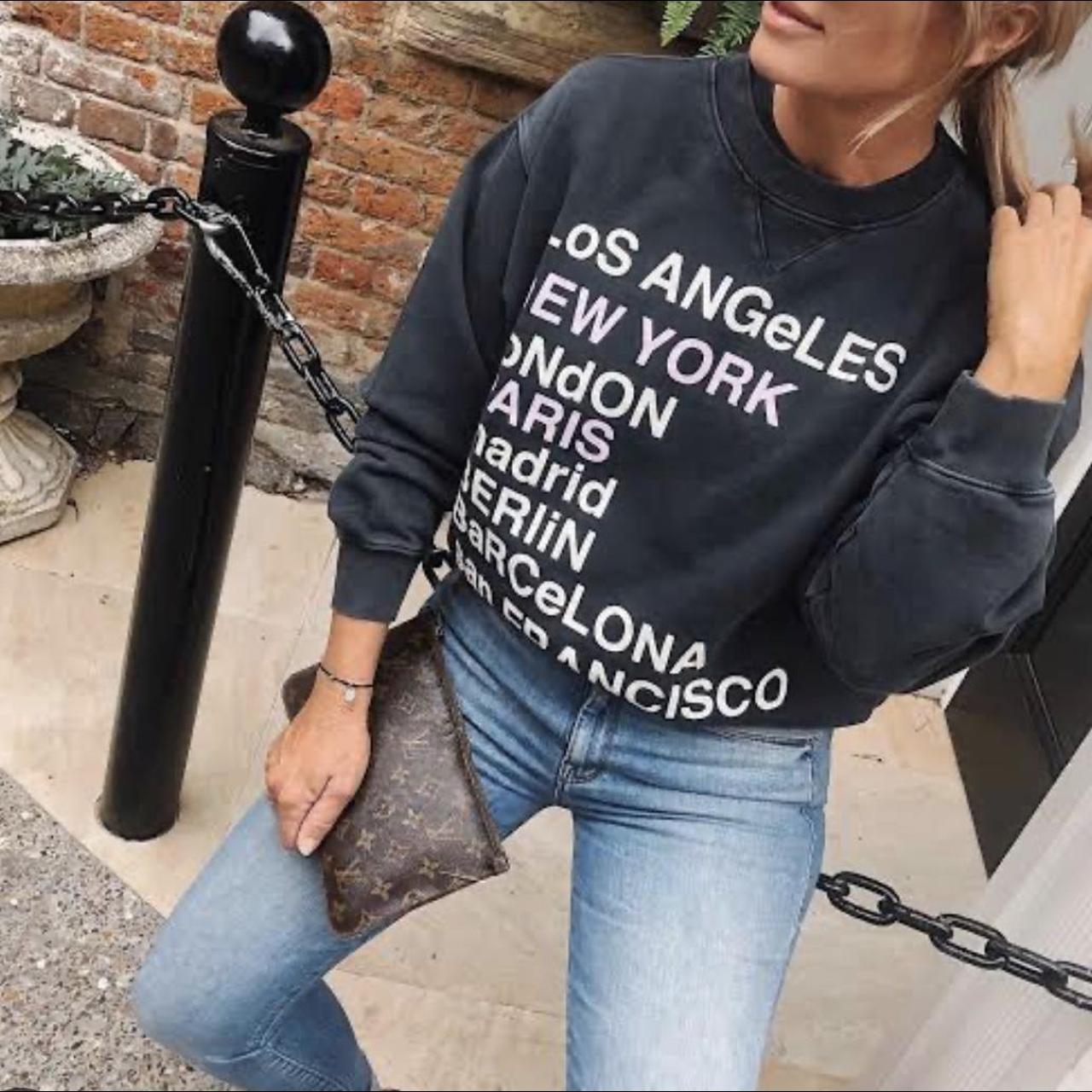 Anine Bing City Love Sweatshirt in size small. Worn... - Depop