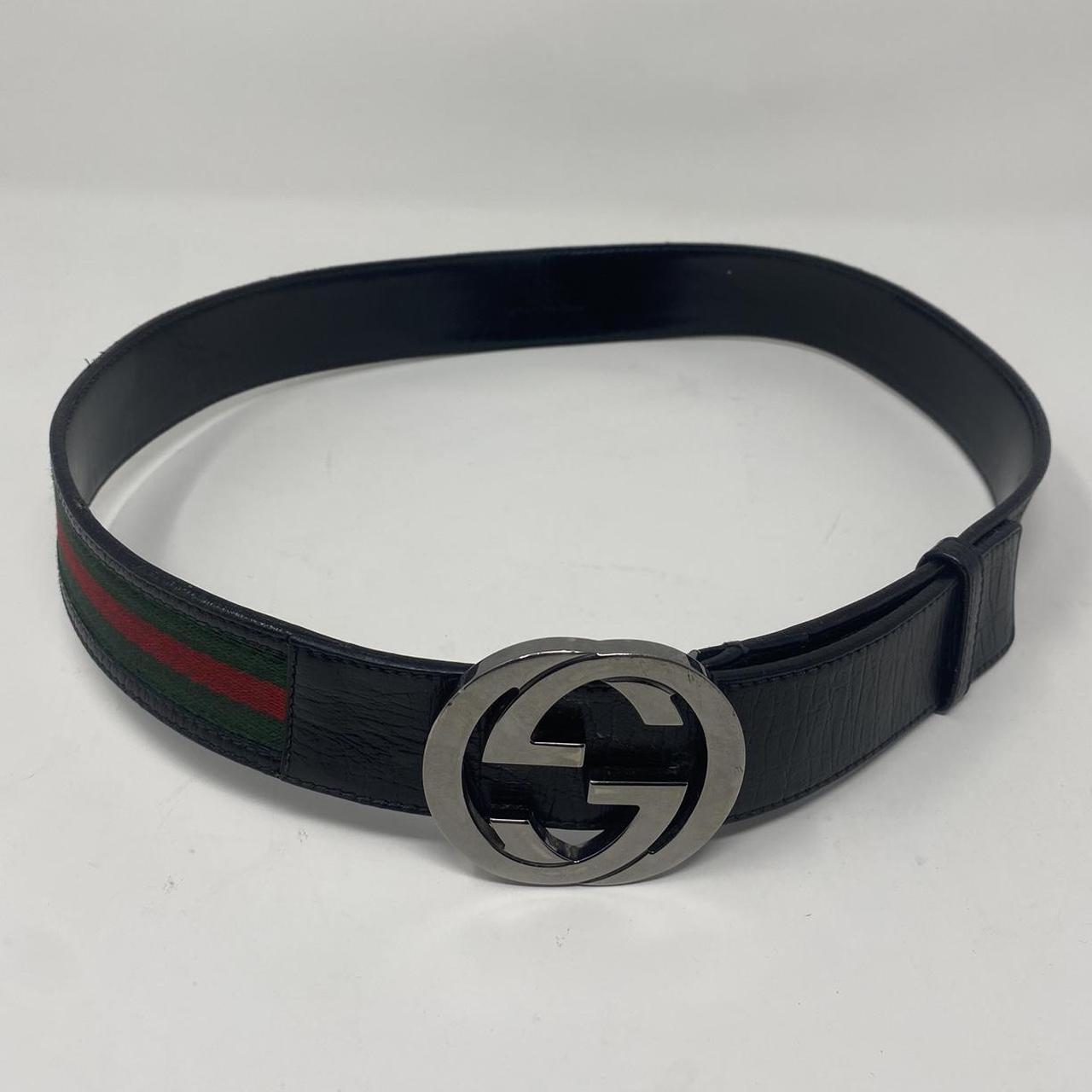 Black green red gucci belt best sale