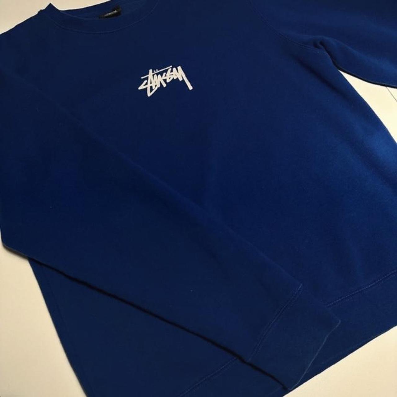 Stussy blue clearance sweatshirt