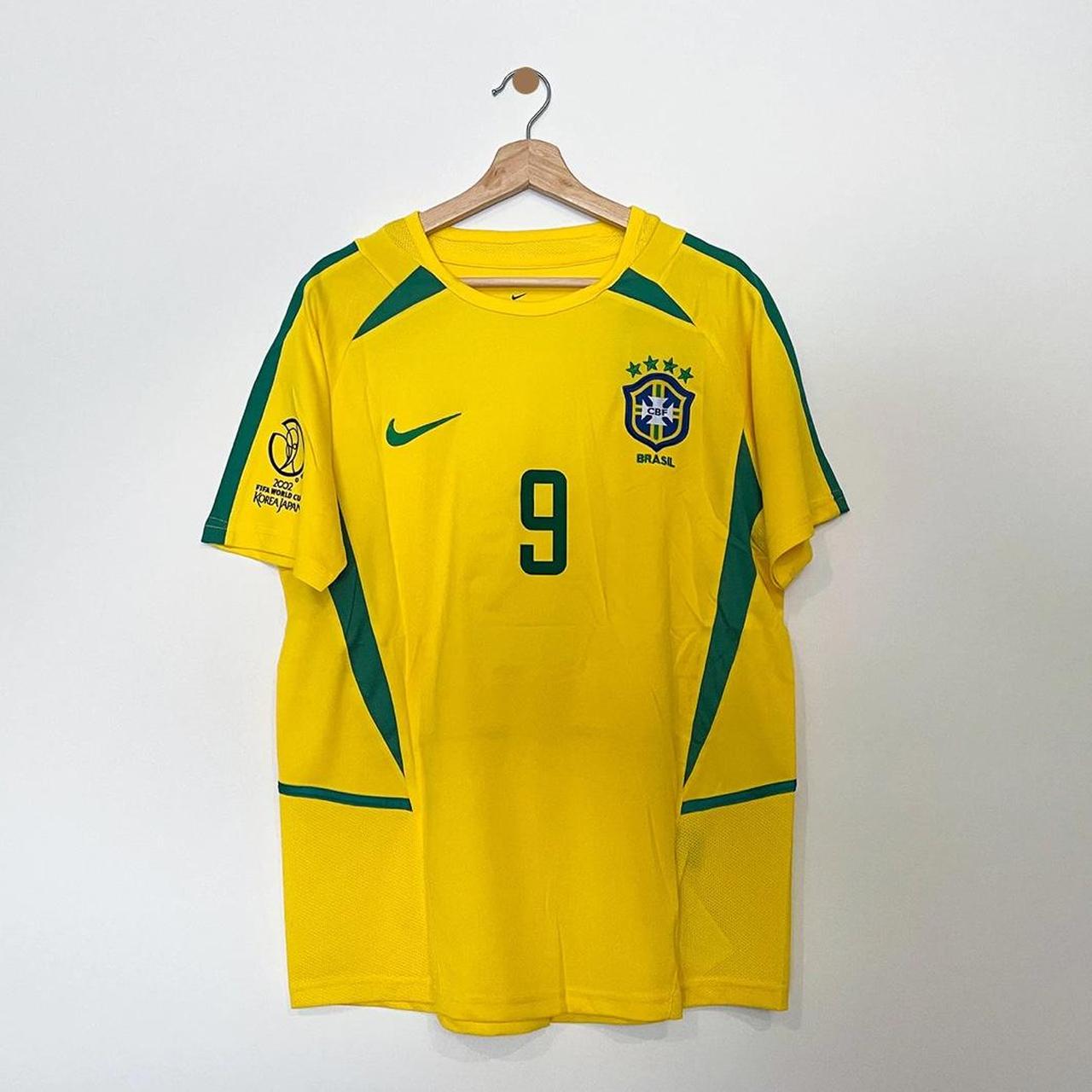 Ronaldo (9) Brazil World Cup 2002 Home Kit - Brand... - Depop