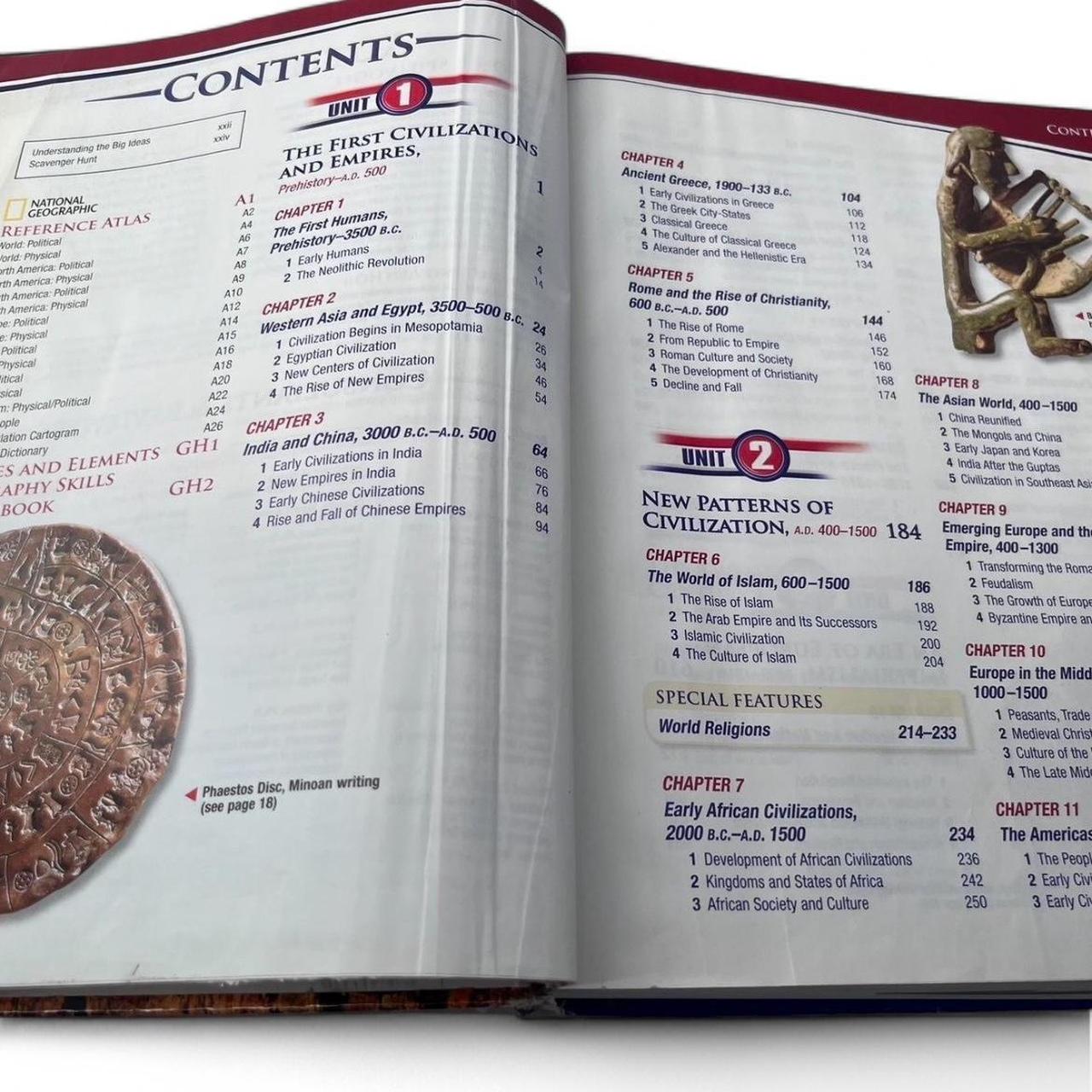 World History Textbook by National Geographic -2008 | Depop