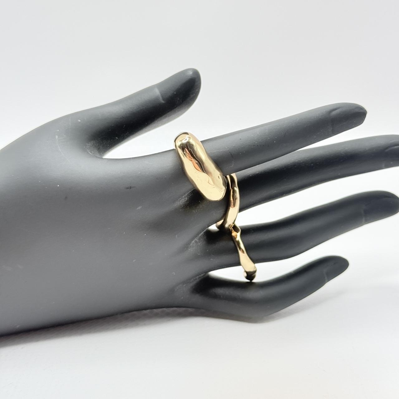 Women's Ring - Gold – Gold tone stackable ring se… - image 2