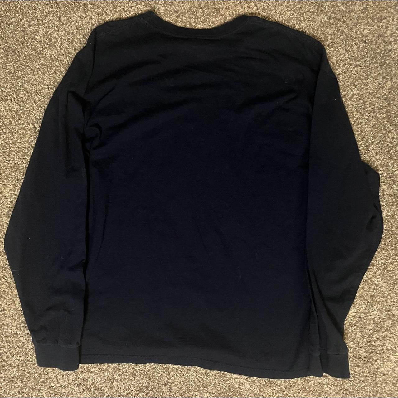 Nike Men's Navy and Yellow Sweatshirt | Depop