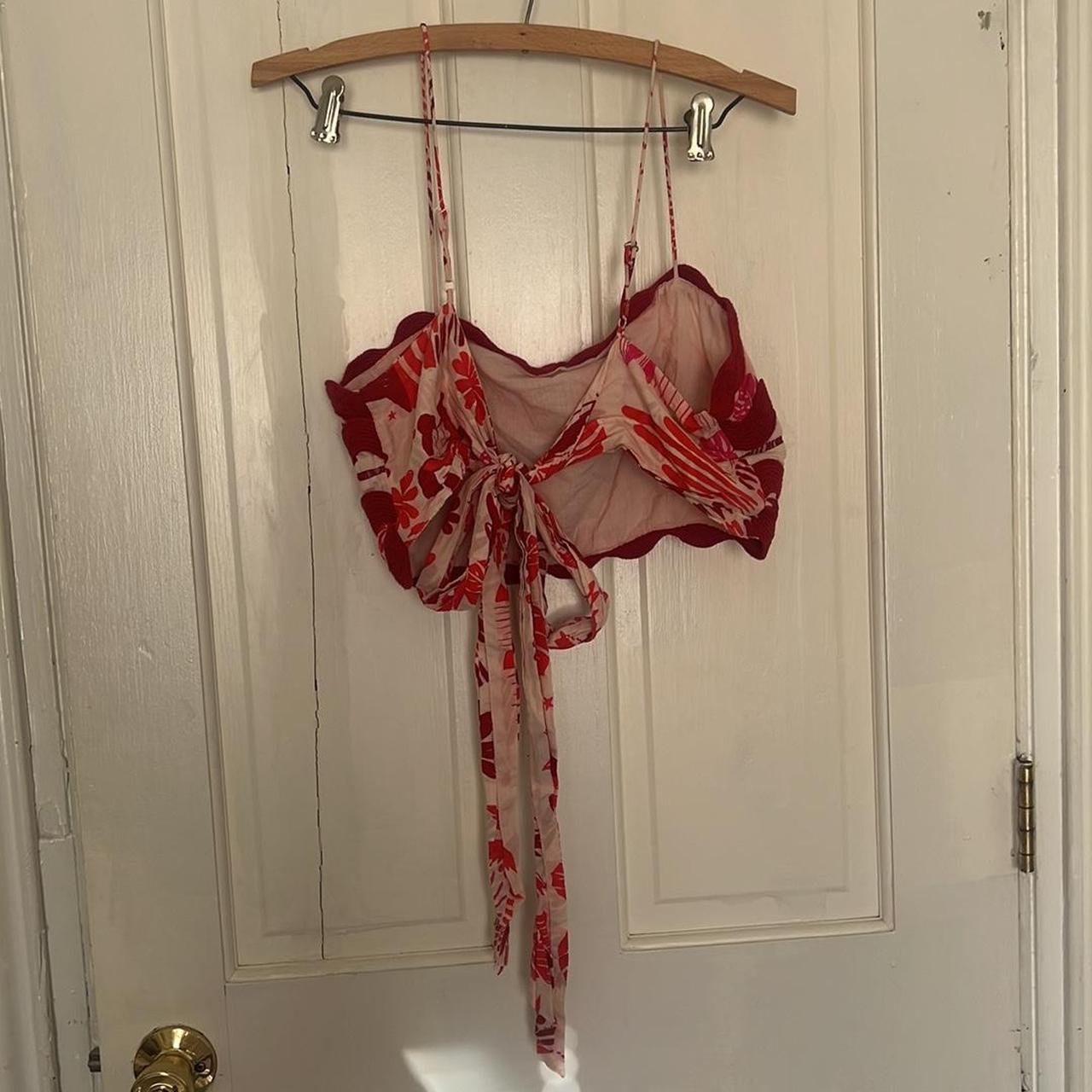 Farm Rio Women's Crop top - Red/Multi - M – FARM … - image 3