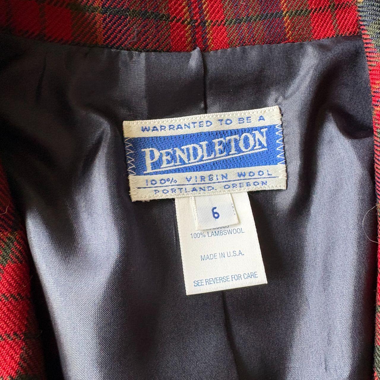 Pendleton Women's Tailored jacket - Red/Multi - 6… - image 3