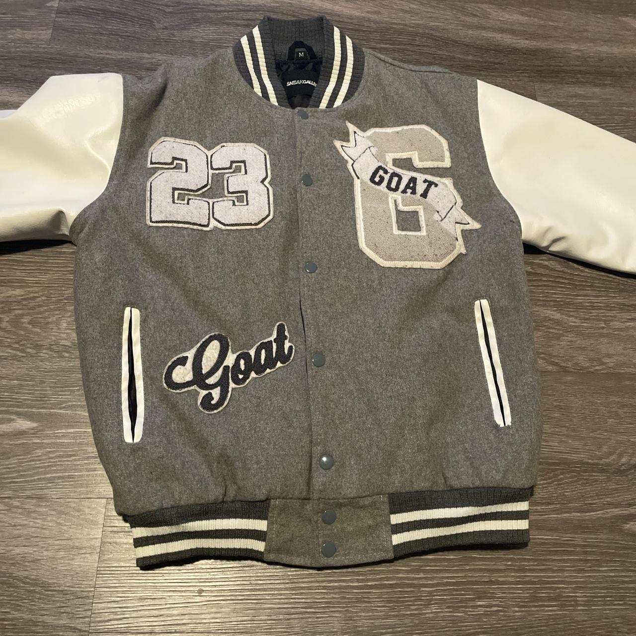 Jordan Men's Varsity Jacket - Grey/Multi - M – Gr… - image 1