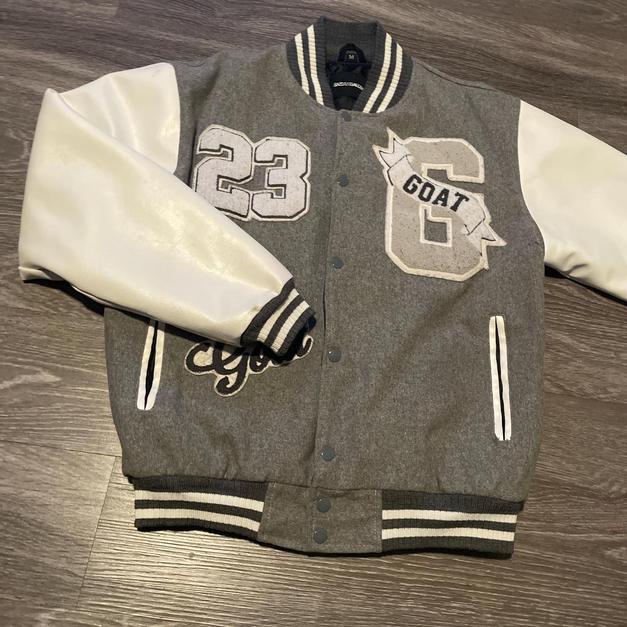 Jordan Men's Varsity Jacket - Grey/Multi - M – Gr… - image 2
