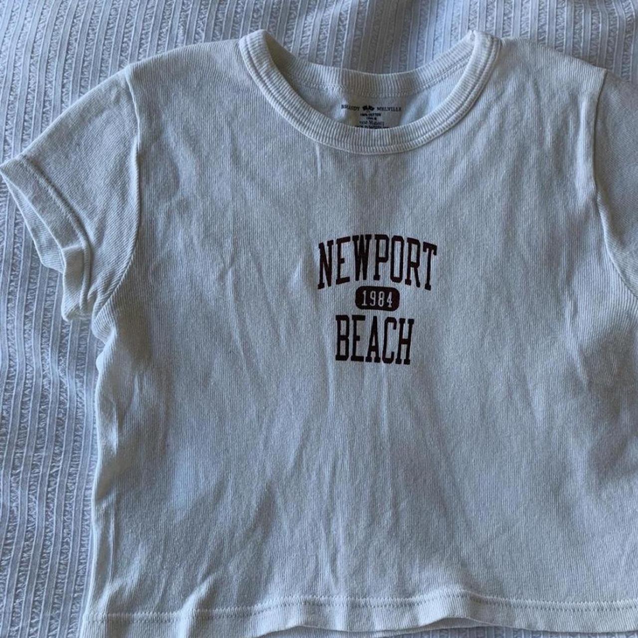 brandy newport beach top such a cute baby tee good... Depop